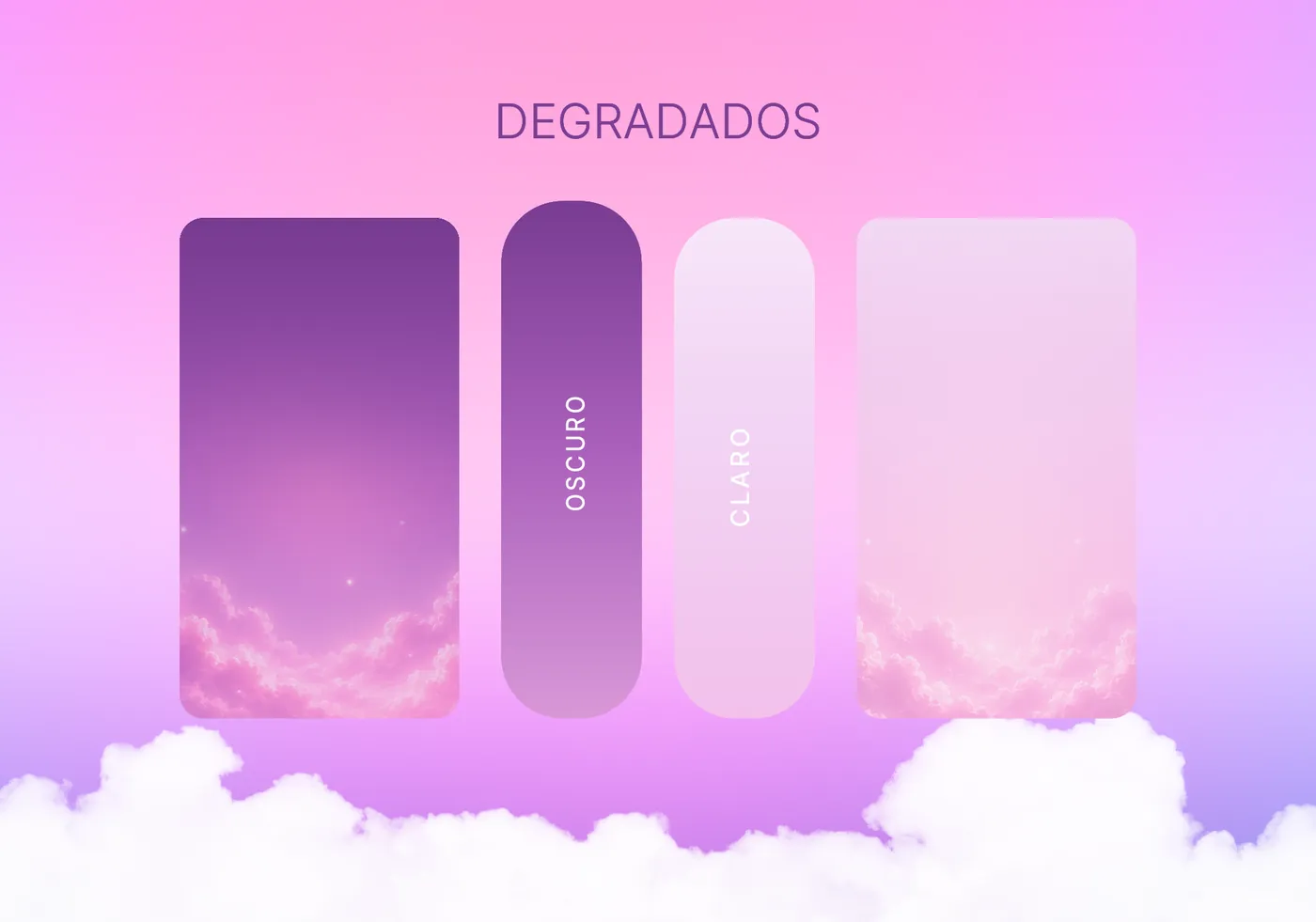 Degradados oscuro y claro de la marca